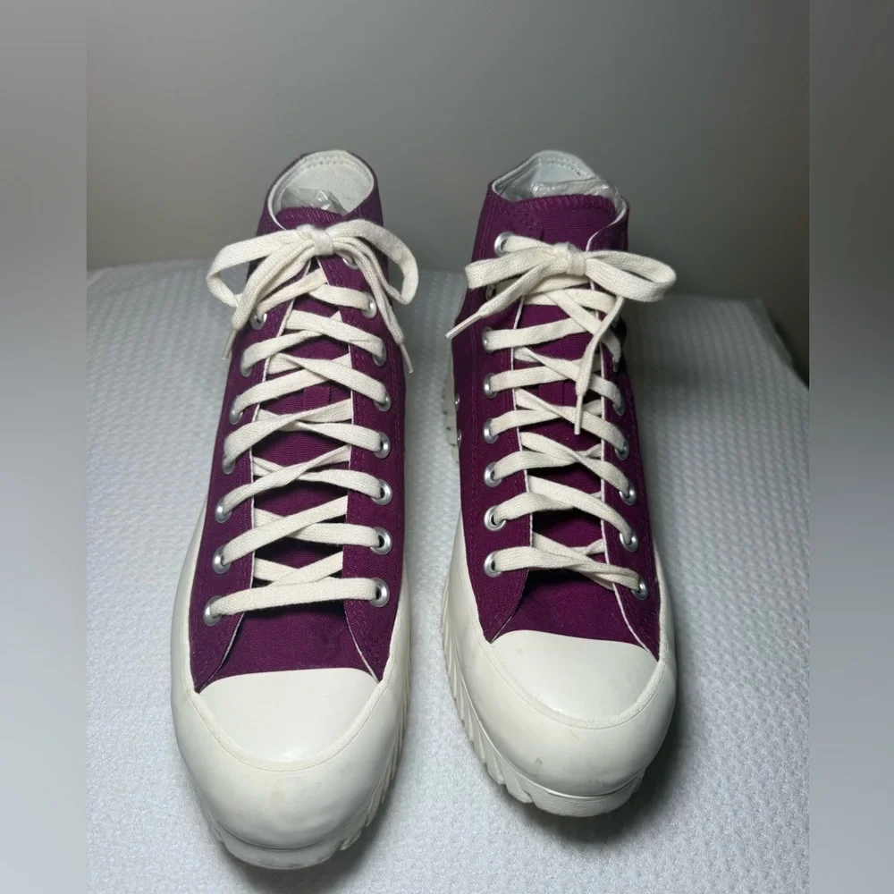 Converse Run Star Hike High Top Sneakers — Purple / White Unisex - Picture 4 of 5